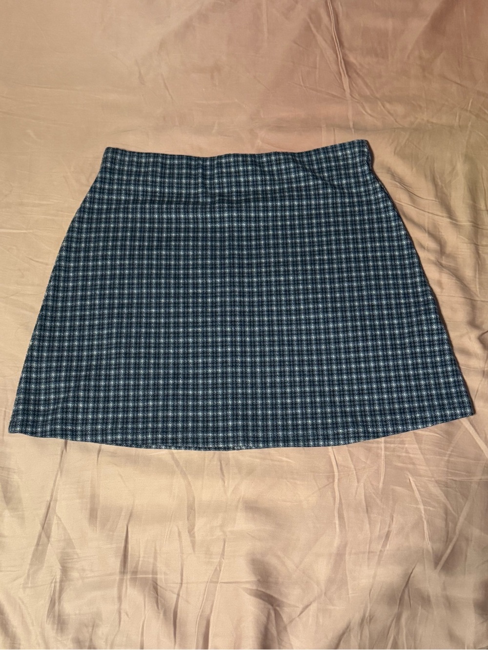 Urban Outfitters Blue Plaid Mini Skirt